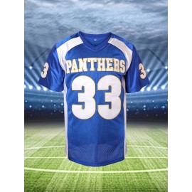 Men's V-Neck Short Sleeve Breathable American Jersey, 