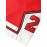 Men's #23 Embroidered Basketball Shorts - Breathable Polyester, Red & White Design, Elastic Waistband with Drawstring, Machine Washable, Perfect for Sports, Outdoor Activities & Casual Wear