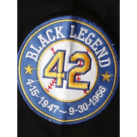 Men's Black # 42 Baseball Sweatshirt Is Breathable And Loose, Suitable for Casual Running, Exercise, Outdoor Activities, And All Season Wear