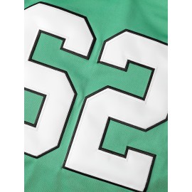 Men's #62 Breathable Football Jersey - V-Neck, Casual & Training Wear, Polyester, Machine Washable - Sizes S to 3XL