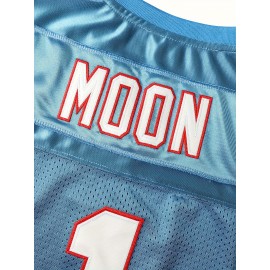 1 Men's Rugby Jersey Blue Sports Training S M L XL XXL XXXL