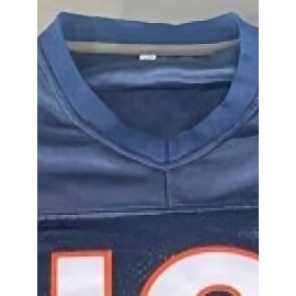 Men'S #18 Deep Blue Rugby Jersey - Embroidered, V-Neck, Casual Sport Top for Training & Competition, Team Sports, Casual Wear, Team Sports Jersey | Casual Sportswear | Embroidered Jersey