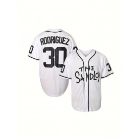 Men's Retro Baseball Jersey #30 - Embroidered 