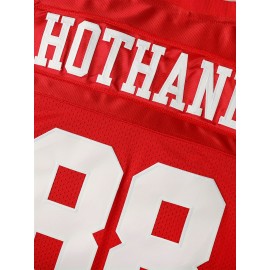 88 Men's Rugby Jersey Sports Training Jersey Red Breathable And Comfortable Casual Shirt S-3XL