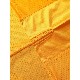 Men's #99 Embroidered Football Jersey - Breathable V-Neck Loose Fit, Vibrant Orange/Red/White Design for Outdoor Sports, Parties & Casual Wear (Sizes S-3XL), Football Gear, Durable Sportswear