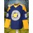 1pc Men'S Ice Hockey Jersey - Polyester V-Neck Long Sleeve Top with Embroidered Lettering, Breathable Knit Fabric, Sports & Casual Wear, Sizes S-3XL