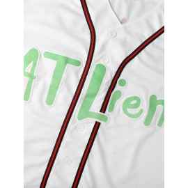 Men'S Baseball Shirt # 96 White Baseball Sports Shirt